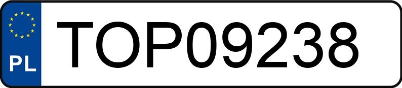 RegistreringsnummerTOP 09238 har AUDI A4 Avant 1.9 TDi Kat. MR`05 E3 8E A4 Avant 1.9 TDi Kat. MR`05 E3 8E - TOP09238