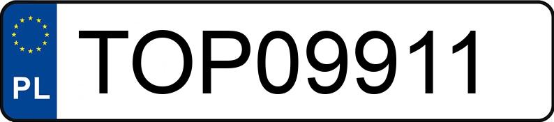 Numer rejestracyjny TOP 09911 posiada MINI [BMW] Mini 1.6 MR`06 E4 Cooper - TOP09911