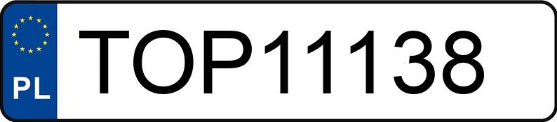 Numer rejestracyjny TOP 11138 posiada VOLKSWAGEN PASSAT - TOP11138 Numer rejestracyjny TOP 11138 posiada VOLKSWAGEN PASSAT - TOP11138