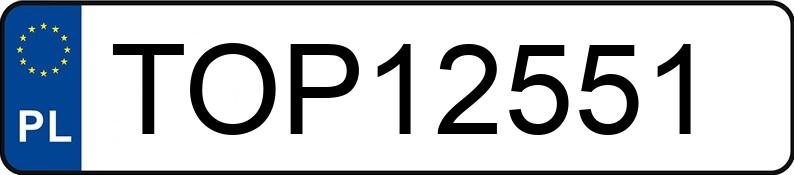 Numer rejestracyjny TOP 12551 posiada BMW 325D - TOP12551