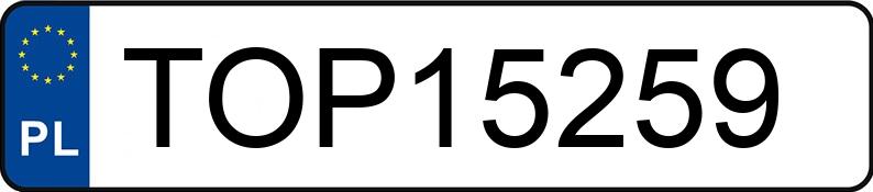 Numer rejestracyjny TOP 15259 posiada RENAULT MASTER - TOP15259
