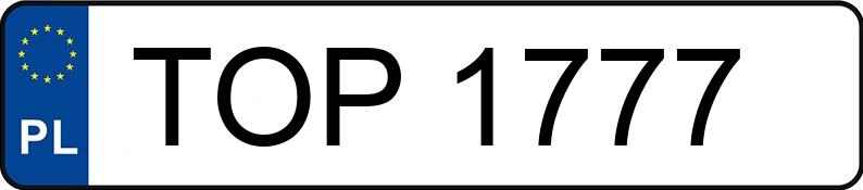 Numer rejestracyjny TOP 1777 posiada AUTOSAN D-47A - TOP1777