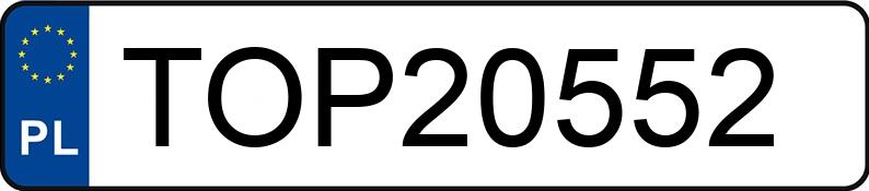 Numer rejestracyjny TOP 20552 posiada FORD MUSTANG - TOP20552 Numer rejestracyjny TOP 20552 posiada FORD MUSTANG - TOP20552