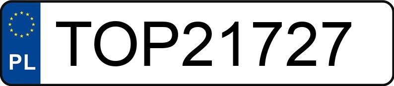 Numer rejestracyjny TOP 21727 posiada AUDI A4 - TOP21727