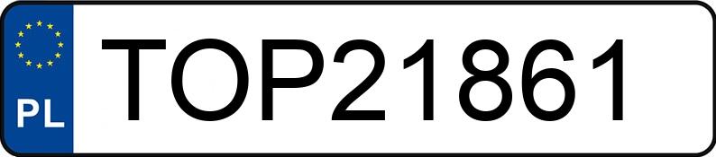 Numer rejestracyjny TOP 21861 posiada LAMBRECHT 96LK30 - TOP21861