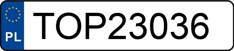 Numer rejestracyjny TOP 23036 posiada OPEL OMEGA - TOP23036