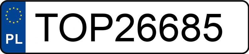 Numer rejestracyjny TOP 26685 posiada FORD KUGA - TOP26685 Numer rejestracyjny TOP 26685 posiada FORD KUGA - TOP26685