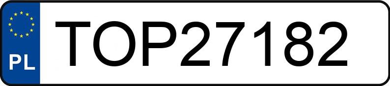 Numer rejestracyjny TOP 27182 posiada FORD FIESTA - TOP27182