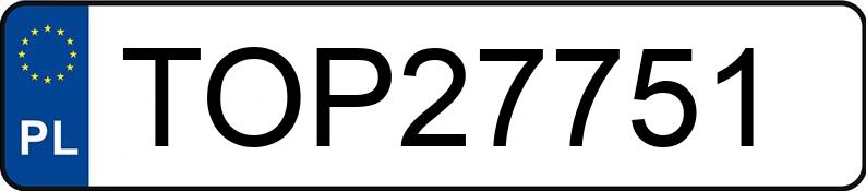 Numer rejestracyjny TOP 27751 posiada SEAT LEON - TOP27751