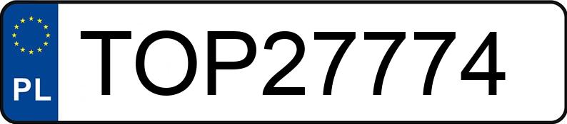 Numer rejestracyjny TOP 27774 posiada SEAT Leon 1.9 TDI MR`10 E4 1P Style - TOP27774