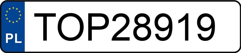 Registreringsnummeret TOP 28919 har PEUGEOT 407 Coupe HDI MR`06 E4 Sport 205 Aut. - TOP28919