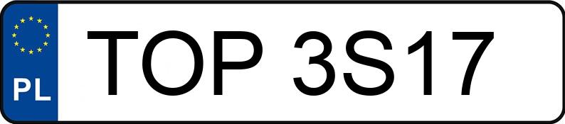 Numer rejestracyjny TOP 3S17 posiada VOLKSWAGEN Passat GP 1.9 TDI MR`00 E3 Trendline - TOP3S17