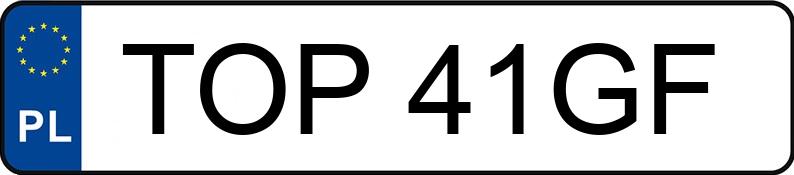 Registreringsnummeret TOP 41GF har AUDI 80 1.9 TDi Kat. B4 - TOP41GF