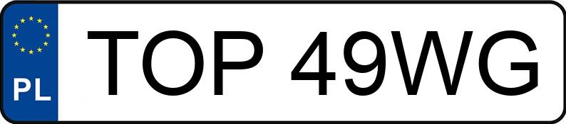 Numer rejestracyjny TOP 49WG posiada SEAT Ibiza 1.4 MR`08 E4 6J Reference - TOP49WG