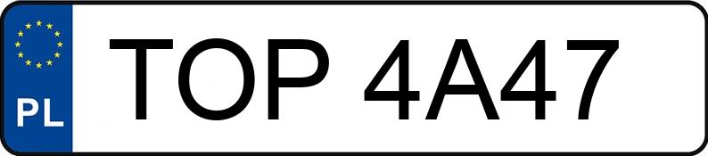 Numer rejestracyjny TOP 4A47 posiada VOLKSWAGEN Passat B5 1.8 MR`96 E2 Comfortline - TOP4A47