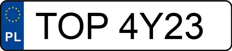 Numer rejestracyjny TOP 4Y23 posiada BMW 530 D - TOP4Y23