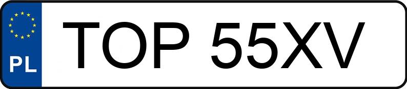 Numer rejestracyjny TOP 55XV posiada BMW 525 Diesel MR`03 E3 E60 525 Diesel MR`03 E3 E60 - TOP55XV