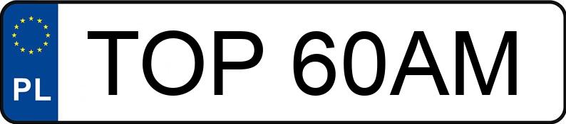 Numer rejestracyjny TOP 60AM posiada HONDA CIVIC - TOP60AM Numer rejestracyjny TOP 60AM posiada HONDA CIVIC - TOP60AM