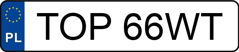 Numer rejestracyjny TOP 66WT posiada AUDI A4 1.8 Kat. MR`99 B5 Aut. - TOP66WT