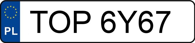 Numer rejestracyjny TOP 6Y67 posiada VOLKSWAGEN Polo III 1.4 MR`99 E2 GP Highline Aut. - TOP6Y67