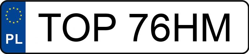 Numer rejestracyjny TOP 76HM posiada NISSAN Primera 2.0 MR`98 Motion - TOP76HM