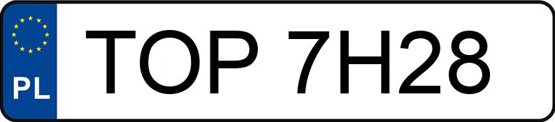 Numer rejestracyjny TOP 7H28 posiada OPEL Vectra B 1.8 MR`99 Base - TOP7H28