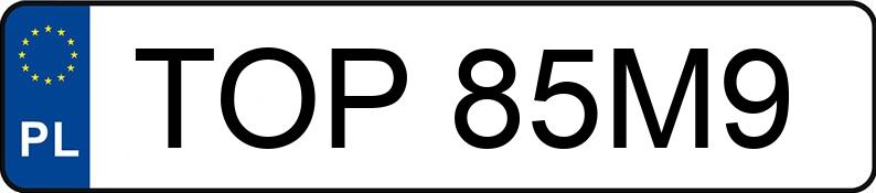 Numer rejestracyjny TOP 85M9 posiada YAMAHA Naked Bike do 600 ccm YBR 125 C - TOP85M9 Numer rejestracyjny TOP 85M9 posiada YAMAHA Naked Bike do 600 ccm YBR 125 C - TOP85M9