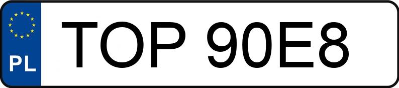 Die Registrierungsnummer TOP 90E8 hat HONDA Szosowe od 400 do 600 ccm CB 600 F Hornet - TOP90E8