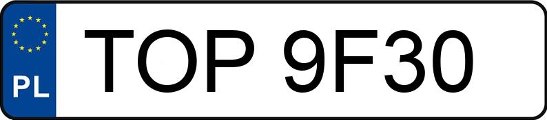 Numer rejestracyjny TOP 9F30 posiada MERCEDES-BENZ SPRINTER - TOP9F30