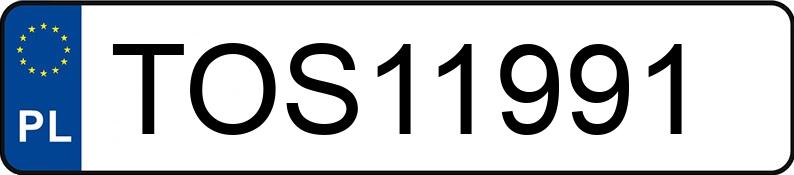 Numer rejestracyjny TOS 11991 posiada RENAULT MASTER - TOS11991