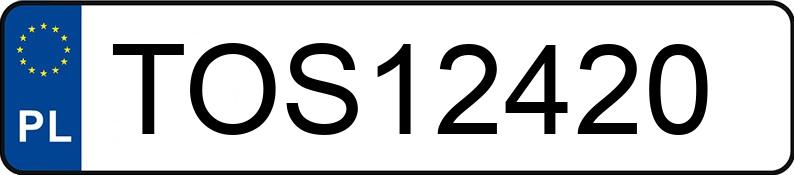 Numer rejestracyjny TOS 12420 posiada VOLVO V50 - TOS12420