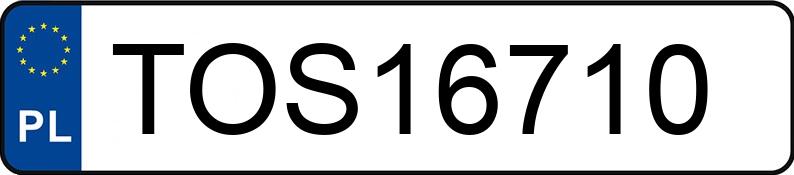Numer rejestracyjny TOS 16710 posiada FORD FIESTA - TOS16710 Numer rejestracyjny TOS 16710 posiada FORD FIESTA - TOS16710