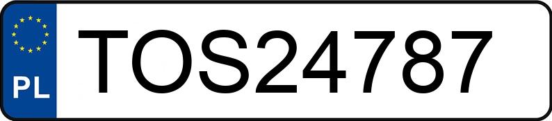 Numer rejestracyjny TOS 24787 posiada AUDI A4 - TOS24787