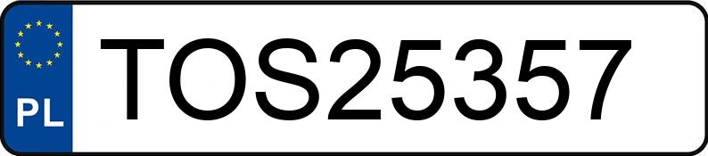 Numer rejestracyjny TOS 25357 posiada BMW 535 - TOS25357
