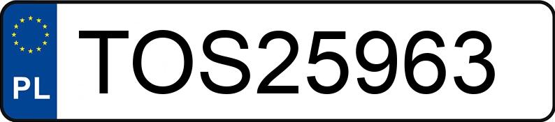 Numer rejestracyjny TOS 25963 posiada BMW M 5 5.0 MR`04 E3 E60 Aut. - TOS25963