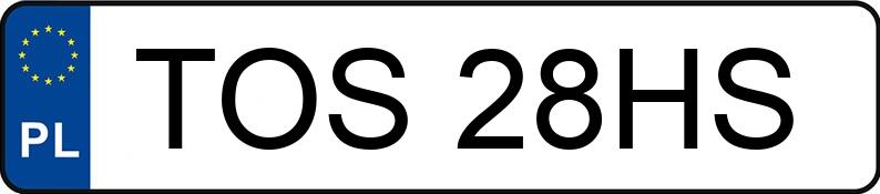 Numer rejestracyjny TOS 28HS posiada AUDI 100 2.2 44 100 2.2 44 - TOS28HS