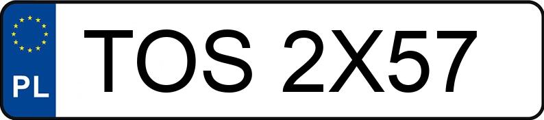 Numer rejestracyjny TOS 2X57 posiada MERCEDES-BENZ C 180 - TOS2X57
