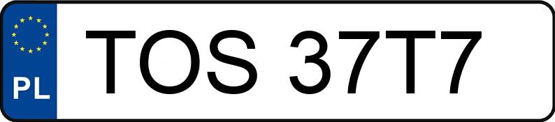 Numer rejestracyjny TOS 37T7 posiada SAM --- - TOS37T7 Numer rejestracyjny TOS 37T7 posiada SAM --- - TOS37T7