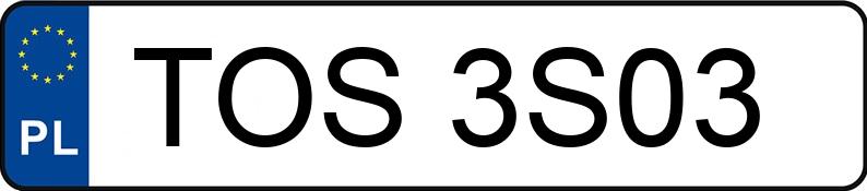 Numer rejestracyjny TOS 3S03 posiada RENAULT TRAFIC 2.0 DCI - TOS3S03 Numer rejestracyjny TOS 3S03 posiada RENAULT TRAFIC 2.0 DCI - TOS3S03