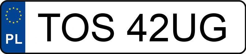 Numer rejestracyjny TOS 42UG posiada BMW 325 - TOS42UG