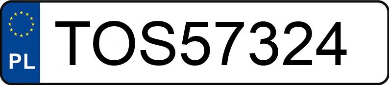 Numer rejestracyjny TOS 57324 posiada FIAT 125P - TOS57324