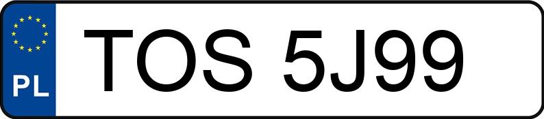 Numer rejestracyjny TOS 5J99 posiada LEXUS RX400H - TOS5J99