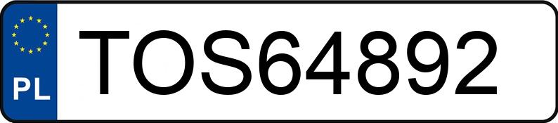 Numer rejestracyjny TOS 64892 posiada BMW 328i Kat. E36 328i Kat. E36 - TOS64892
