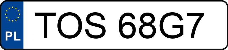 Numer rejestracyjny TOS 68G7 posiada URSUS C 360 - TOS68G7 Numer rejestracyjny TOS 68G7 posiada URSUS C 360 - TOS68G7