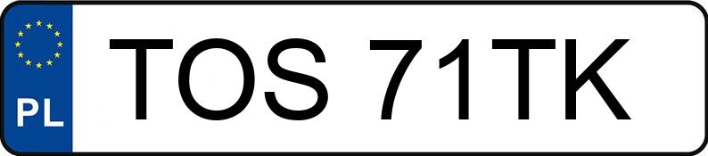 Numer rejestracyjny TOS 71TK posiada VOLKSWAGEN Golf III 1.9 TD Kat. MR`91 GTD - TOS71TK