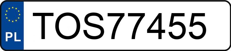 Numer rejestracyjny TOS 77455 posiada CITROEN C4 PICASSO - TOS77455