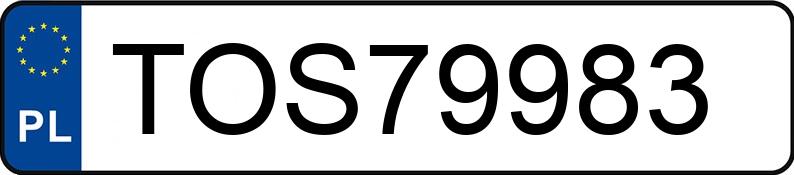 Numer rejestracyjny TOS 79983 posiada AUDI A6 - TOS79983