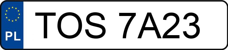 Numer rejestracyjny TOS 7A23 posiada FORD FT 330 2.2 TDCi Kat. MR`07 E4 3.3t S - TOS7A23