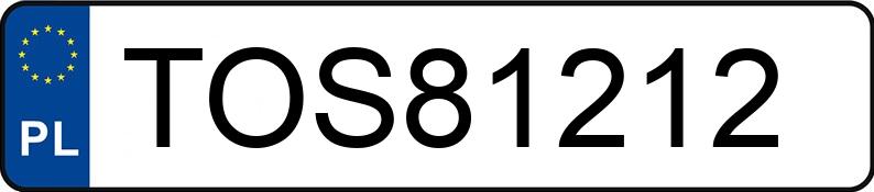 Numer rejestracyjny TOS 81212 posiada OPEL MERIVA-A - TOS81212