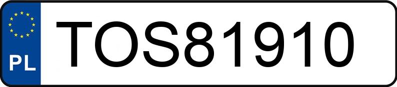Numer rejestracyjny TOS 81910 posiada BMW 520i Kat. MR`03 E3 E60 520i Kat. MR`03 E3 E60 - TOS81910